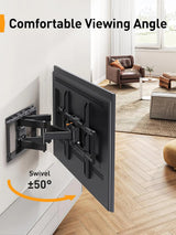 Full Motion TV Wall Mount for 42-85 Inch TVs, Adjustable Swivel Tilt Bracket for Flat Screen Televisions