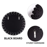 Modern Round Wall Mirror, Crystal Accent Decorative Mirror for Living Room, Bedroom and Entryway
