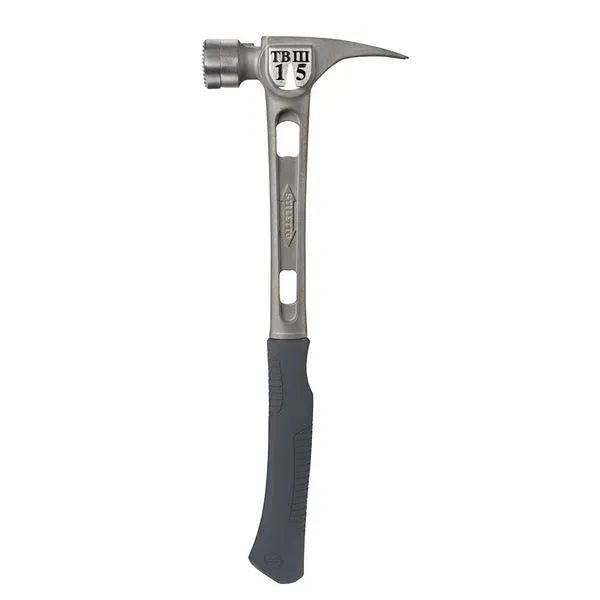 15 oz Titanium Hammer with Milled Face and Curved Handle