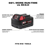 View M18 18-Volt 5.0 Ah Lithium-Ion XC Extended Capacity Battery Pack image 3