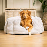 High Wall Bed For Dogs in Essentials Plush – Navy Plush, Without Personalization pour les activités extérieures
