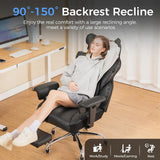 400 LBS Big and Tall Gaming Chair, Ergonomic High Back Computer Desk Chair for Gaming, Work and Home Office