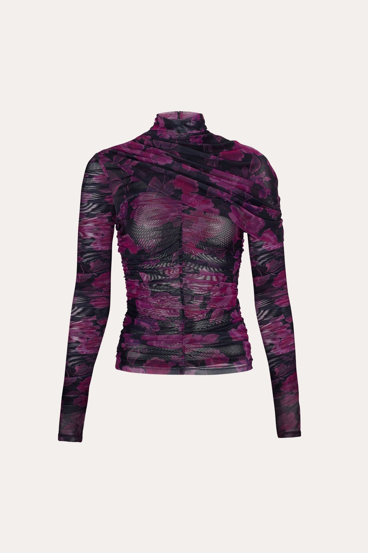 Georgia Ruched Mesh Top