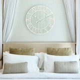 Green Blue Quartz Coastal Wall Clock, Decorative Nautical Wall Clock for Living Room, Bedroom and Home Decor
