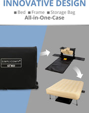 View Simpli Comfy Queen EZ Air Mattress with Frame & Pump image 4