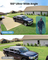 Wireless Outdoor Security Camera System – 2K HD, 166° Wide Angle, 100% Wire-Free, No Monthly Fees