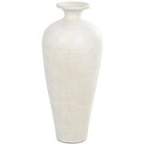 Tall Ceramic Amphora Floor Vase, White Decorative Vase for Home Decor