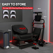 View RACGTING Racing Simulator Cockpit, Foldable Seat, Logitech/Thrustmaster image 5