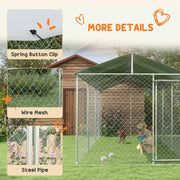 View PawHut 19.7' x 7.5' x 7.5' Outdoor Dog Kennel W/ Waterproof Roof image 6
