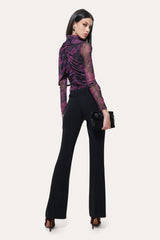 Georgia Ruched Mesh Top