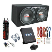 View 12 1200W Dual Loaded Car Subwoofer & 1100W Amp with Kit & Capacitor image 6