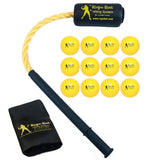 Swing Trainer with 12 Soft Balls, Baseball and Softball Batting Practice Training Set