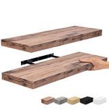 24 Inch Extra Long Floating Wall Shelf, Wall Mounted Display and Storage Shelf for Home Decor