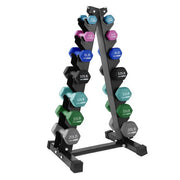 View 146 Pound Neoprene Dumbbell Full Body Weight Set with Storage Rack image 1
