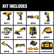 View 20V MAX 10-Tool Combo Kit DCK1020D2 with Batteries & Charger image 5
