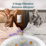 Air Purifier for Home, Compact Air Cleaner for Allergens, Dust, Pet Dander and Odors