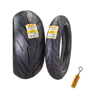 View 120/70ZR17 Front & 240/45 ZR17 Rear Tire with Keychain image 1