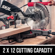 View 10-in 15-Amp Dual Bevel Sliding Compound Corded Miter Saw image 5