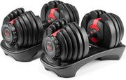 View Bowflex SelectTech 552 Adjustable Dumbbells Pair, 5-52.5 lbs, Space-Saving Home Gym Equipment image 1