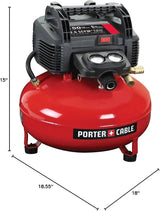 6 Gallon Pancake Air Compressor, Oil-Free Portable Electric Compressor for Garage, Workshop and DIY Projects