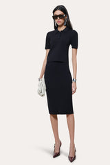 Skylar Milano Sculpt Cropped Polo