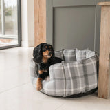 High Wall Bed For Dogs in Balmoral Tweed – Natural Tweed, Without Personalization pour la maison et le jardin