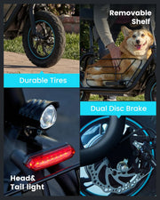 View Electric Scooter with Large Basket, 550W Motor image 6