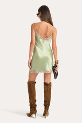 Bria Silk Lace Slip Dress