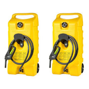 View 14 Gal Diesel Fuel Tank Container Pump, 2 Pack, Yellow image 1