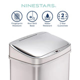 13 Gallon Touchless Motion Sensor Trash Can, Automatic Hands-Free Kitchen Garbage Bin with Sensor Lid