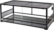 View REPTI ZOO 67 Gallon Reptile Terrarium, Sliding Glass Doors, 48"x18"x18" image 2