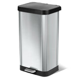 20 Gallon Stainless Steel Step Trash Can, Large Kitchen Garbage Bin with Odor Control