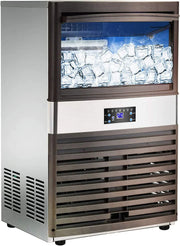 View YUTGMasst Commercial Ice 锟斤拷 110LBS/24H Stainless Steel Free-Standing Ice Machine Maker Air Cooling Ice image 1