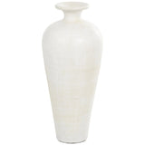 Tall Ceramic Amphora Floor Vase, White Decorative Vase for Home Decor