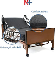 View Fully Electric Hospital Bed Set, Foam Mattress, Half Rails image 5