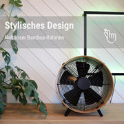 View Stadler Form Ventilator Otto, aus Bambus, mit 3 Geschwindigkeiten, ideal im Sommer und fürs Schlafzimmer, Wohnzimmer und Büro geeignet, einfache image 4