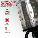 1 HP Electric Chicken Plucker, Stainless Steel, 120VAC, 280 RPM, 20-Inch Drum, 92 Soft Fingers