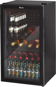 View Swan 80L Glass Fronted Under Counter Fridge, Wine Beer and Beverage Cooler image 1