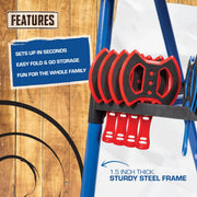 View EastPoint Deluxe Steel Frame Axe Throw Target Game Set image 3