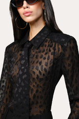 Burnout Tie Button Down