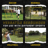 Baseball & Softball Fielding Trainer Rebounder Net, Portable Practice Equipment for Throwing, Catching and Fielding Skills