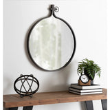 Modern Round Wall Mirror, Decorative Circular Accent Mirror for Living Room, Bedroom and Entryway