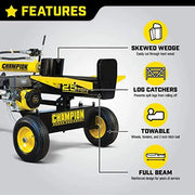 View Champion Power Equipment-100251 25-Ton Horizontal/Vertical Full Beam Gas Log Splitter with Auto Return image 4