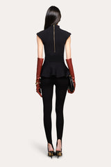Siena Milano Sculpt Peplum Top