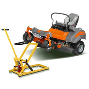 View Lawn Mower Lift with Hydraulic Jack, 26 Inches Lawn Mower Lift, Welded Solid Steel Construction, Weight Capacity 500 LBS, for Riding Lawn Mowers image 1
