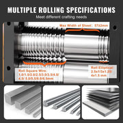 View Vevor Rolling Mill Jewelry Machine 3-in-1 Multi-Function 57mm Max Width New image 3