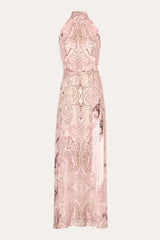 Annie Silk Halter Dress