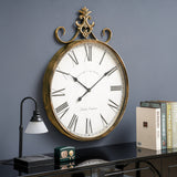 Large Antique Wall Clock, Vintage Decorative Hanging Clock for Living Room, Bedroom and Office