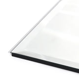 Frameless Beveled Prism Wall Mirror, Clear Square or Rectangular Decorative Mirror for Bathroom, Bedroom and Home Decor