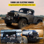 View 18000LBS Electric Winch 12V Steel Cable Off-road ATV UTV Truck Towing Trailer image 2